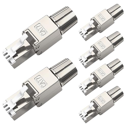 Cat7 Cat6A Conector RJ45 6-Pack sin herramientas miniatura 1