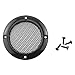 DGZZI 3inch Speaker Cover 2PCS Black Metal Mesh Grille Woofer Decorative Circle Protections Tweeter Speaker Grill Guard Protector Car Speaker Covers with Screws 3Inch