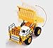 Remote Control Dump Truck Toy, 6 Channel 2.4Ghz RC Construction Vehicles, Heavy Duty Metal Remote Control Truck with Lights and Sound, with Rechargable Battery Great Gift for Kids 6+
