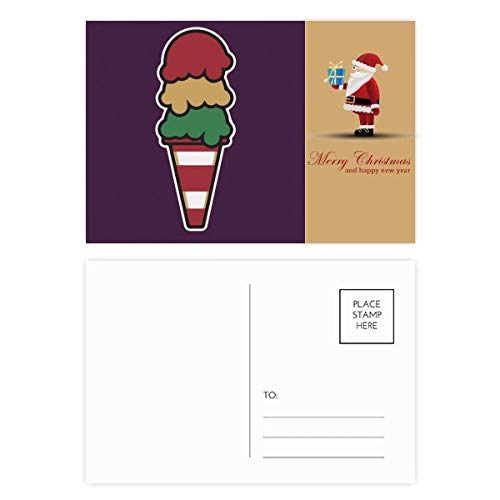 Cartes postales Père Noël à trois couches pour vos vœux d'hiver