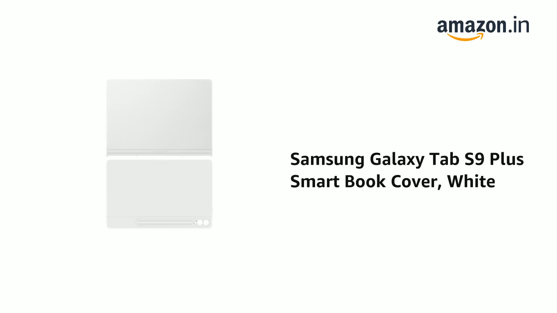 Samsung Galaxy Tab S9 Plus Smart Book Cover, White : Amazon.in