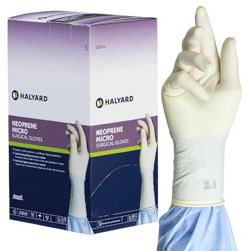 HALYARD Neoprene Microsurgical Glove, 5.9 mil, sterile, cream