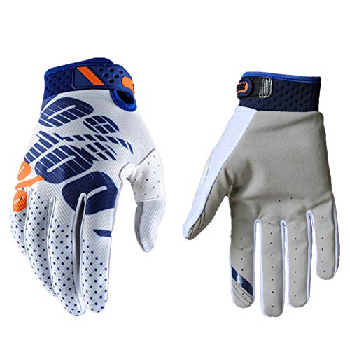 LEDDP Guantes Moto MTB Impermeables Bicicleta Montaña Invierno Equipación Ciclismo Hombre Enduro para Ciclismo Deportivo Blanco, Pequeño