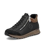 Rieker Damen Klassische Stiefel N1457, Frauen Stiefel, lose Einlage,Winterschuhe,uebergangsstiefel,uebergangsschuhe,Boots,schwarz (00),39 EU / 6 UK