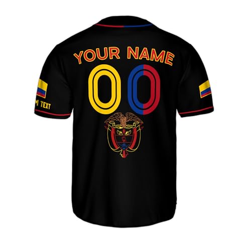 Camiseta personalizada de béisbol Colombia para hombres, camiseta Colombia para hombres, camiseta de béisbol Colombia miniatura 6