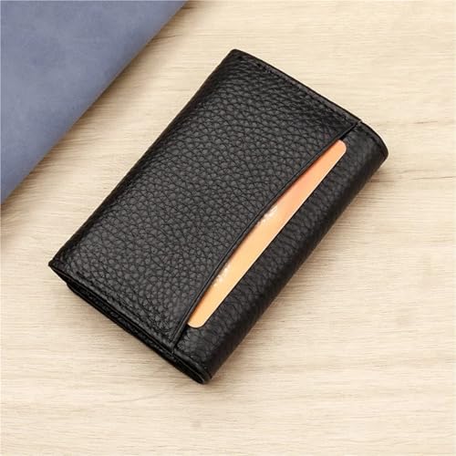 Fashion Business Card Holder Card Holder Card Holder Back Card Holder Portable Coin Purse(Black)4