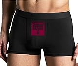 Knaughty Knickers Caution Choking Hazard Mens Boxer Briefs with Design Dick Jokes No Fly Stretchy Sexy Black Colorful Trunks