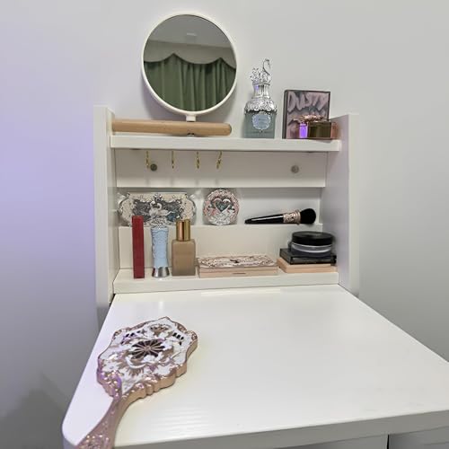 Escritorio flotante de pared plegable para portátil contra la falta de espacio 6