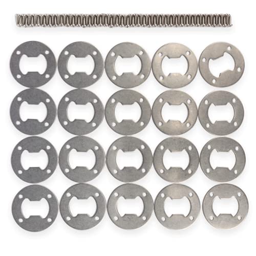 Stainless Steel Bottle Opener Hardware, 20-Pack, Round Bottle Opener Insert, Bottle Opener Kit Woodturning Comes With 4 Ss Screws, Bottle Opener Blanks, Circle Bottle Opener (20) #TOP11