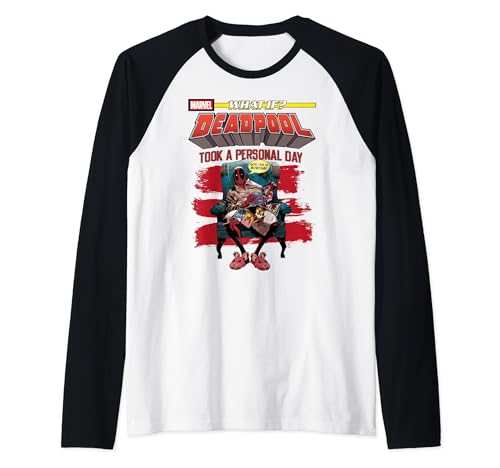 T-shirt Marvel What If Deadpool Raglan Confortable Contre la Routine
