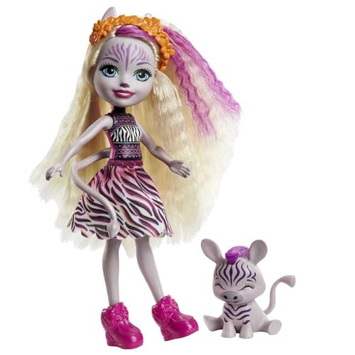 Muñeca Enchantimals Zadie Zebra con Accesorios miniatura 6