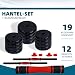 CCLIFE Hanteln Set 2er Kurzhanteln Langhanteln verstellbar Hantelset 20kg professionell Dumbbell mit Verbindungsstahlrohr Gewichten