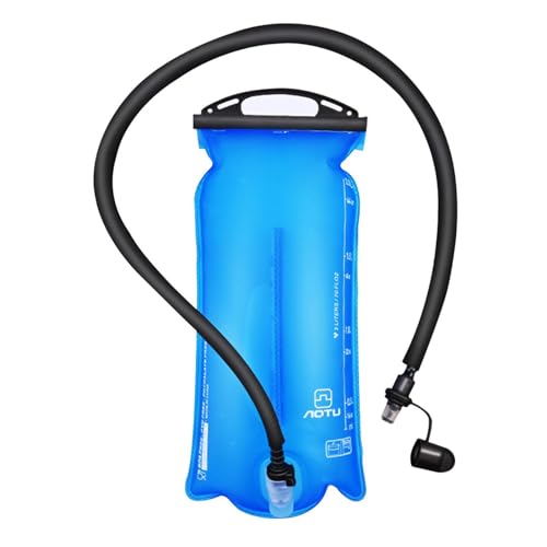 Vejiga de hidratación para mochila – 2L de hidratación de carrera, bolsa de almacenamiento impermeable para contenedores de agua | Bolsa de hidratación con mochila de tubo aislado, vejiga de