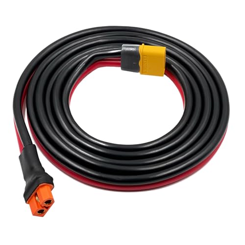 ZkeeShop Cabo macho XT60i para XT60 10AWG Cabo de carregamento solar XT60i-F Cabo de extensão compat