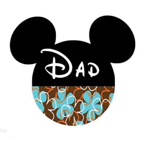 For Disney Cruise Custom Door Magnet - Personalized Mouse Head Yellow Hibiscus Blues and Browns