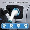 EVPEIWE 22kW 32A Type 2 EV Charging Cable, 10 Metre Type 2 to Type 2 EV Charging Cable | 480V | 3 Phase | IP55 |, Fast EV Charging for IEC 62196-2 EVs & Plug-in Hybrid MG4 Polestar 2 Model 3/Y #1