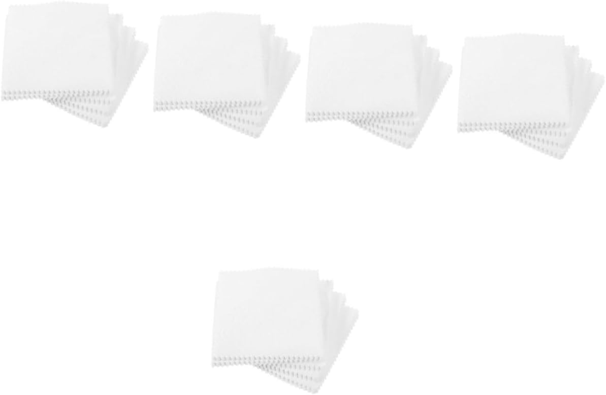 OUNONA 500pcs Compact Jewelry Cleaning Cloth for Eyeglasses Polishing Supplies