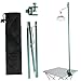 Kalastussaari Camping Light Pole 35.6in Clip On Foldable Lantern Stand for Camping Table with Hook Aluminium Alloy Rust Resistant Lantern Holders for Outside Camping Light Pole