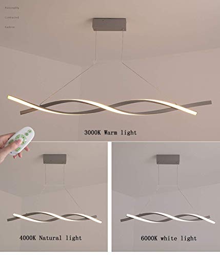 Chandelier de chambre moderne LED design minimaliste géométrique - 2