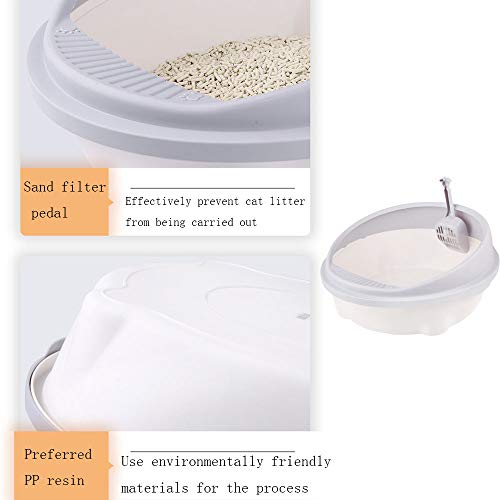 Vaso sanitário para gatos semi-fechado para gatos e gatos, itens para vaso sanitário, caixa de vaso