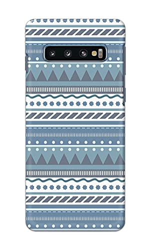 Image of Printed Hard Back Cover Case for Samsung Galaxy S10 Plus | Samsung S10+ Back Cover (Seamless Geometric Tribal Pattern) -1803