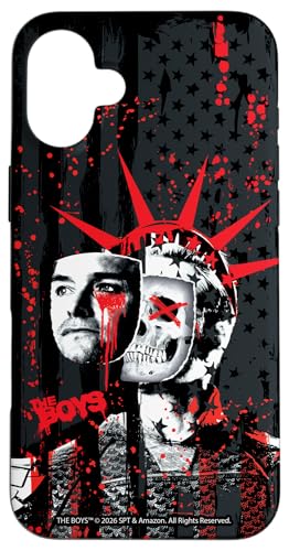 The Boys Homelander Statue of Liberty Skull Graffiti TV Show �X�}�z�P�[�X iPhone 16 Plus �p