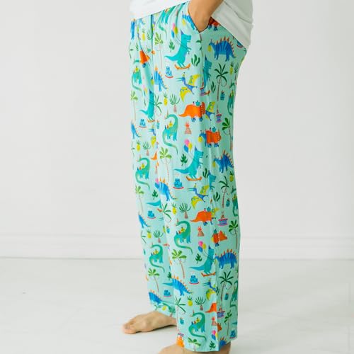 Image of Little Sleepies Mens Pajama Pants, Soft Viscose from Bamboo PJ Bottoms for Family Matching Set, Mens Sleepwear PJs w /Pockets