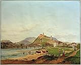 XcBAIHOUD Bekannt Leinwandbilder Deko Bilder Leinwandgemälde Ansicht von Graz von Jakob Alt Wand Wanddekoration für Zimmer 60x90cm