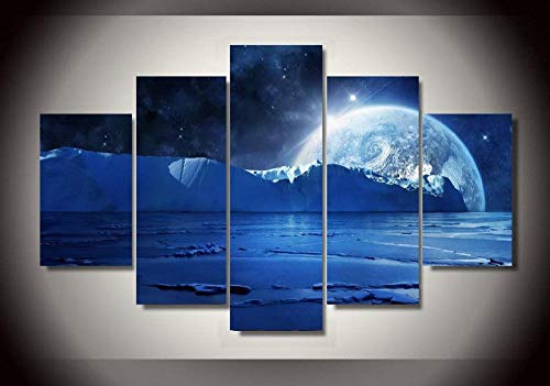 Tableau mural iceberg toile intissée pour habiller un grand mur vide sans cadre