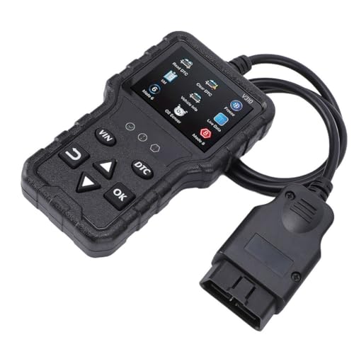 Helilyco Scanner OBD2 avec testeur de tension intégré pour tous les véhicules OBD-II lit/efface les DTC, surveillance des données moteur en temps réel,...