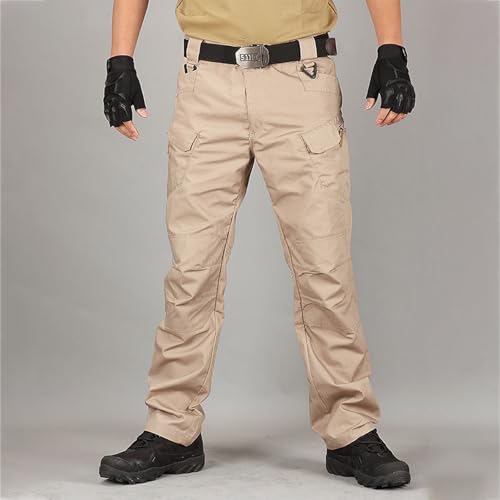 ADHOWBEW Cargo Pants for Men Work Hiking Casual Elastic Waist Relaxed Fit Lightweight Athletic Baggy Big and Tall Joggers4