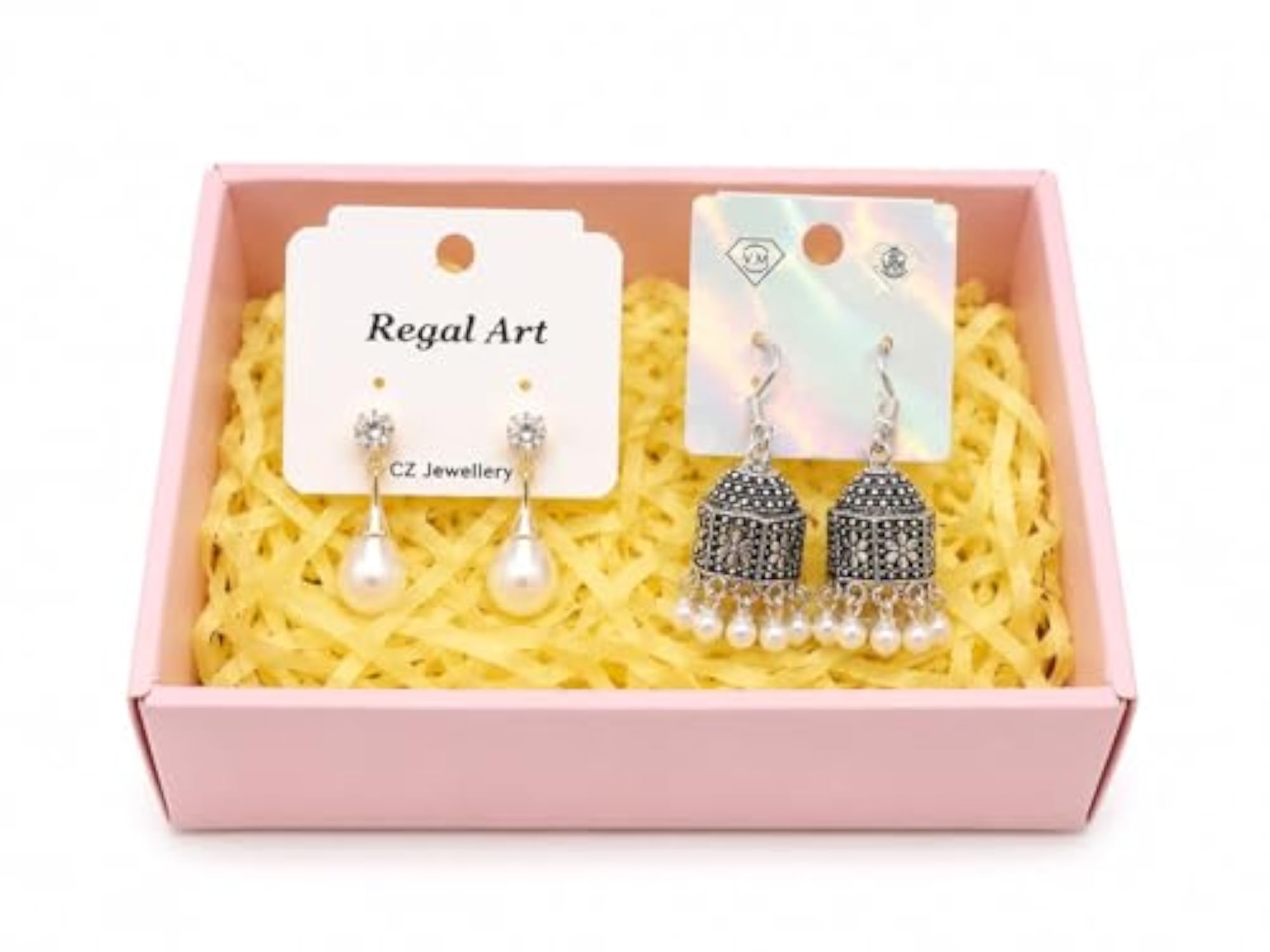 Floral Hair Accessories Set with Jhumka and Stud Earrings
