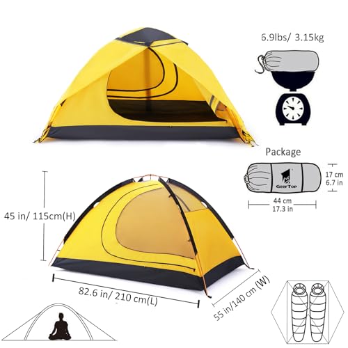 GEERTOP 2P 4-Season Camping Tent