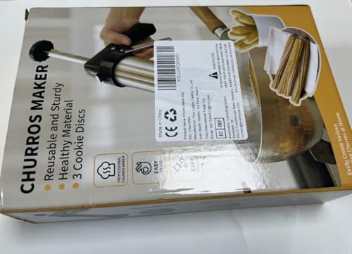 MUSLONG Churrera avec 3 buses de formes différentes, churrens pour churros, poche à douille avec buses pour diverses décorations, machine à churros Ø 5,6 x 21 cm – vue 7