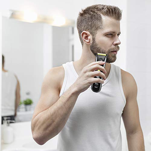 TM Electron TMHC106G Maquinilla eléctrica Profesional cortapelos inalámbrica con batería Recargable, indicador de Carga Luminoso LED, Cuchillas de Titanio y cerámica, Verde, Clásico, Clásico - imagen 7