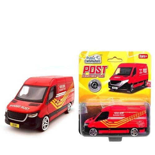 Image of CENTY Post Delivery Van Metal Die-Cast Toy for 3Y+ Red Colour