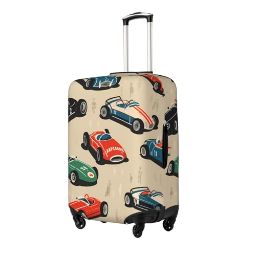Vintage Race Car Luggage Cover for Suitcase Speed Sport Car Elastic Suitcase Cover Protector Luggage Sleeve Anti Scratch Dust Fits 25-28 Inch2