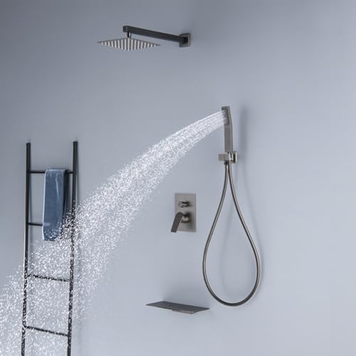 Douche cachée grise pour optimiser l'espace et éliminer le calcaire LWX