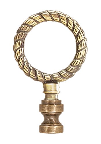 Image of B&P Lamp Brass Finial, Antique Finish, Tap 1 /4-27F