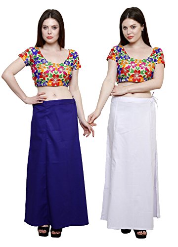Image of Pistaa combo of 3 Women's Cotton Best Indian Readymade Inskirt Saree petticoats