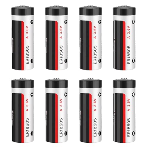 MEELER 8 PCS A Size 3.6V 4000mAh ER18505 Lithium Battery Non Rechargeable