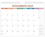 2026 Calendar - Wall Calendar 2026 from November 2025 to December 2026, 2026 Calendar with Premium Paper, Twin-Wire Binding & Hanging Hook, 11.5
