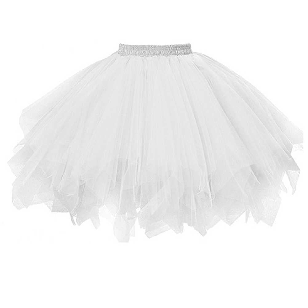 Falda tutú de tul para mujer, estilo años 50, vintage, para ballet, baile, fiesta de cosplay