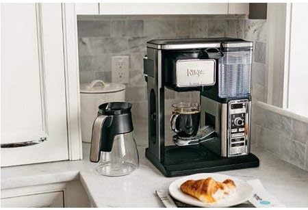 Ninja CF091 Coffee Bar, Black/Silver (Renewed)