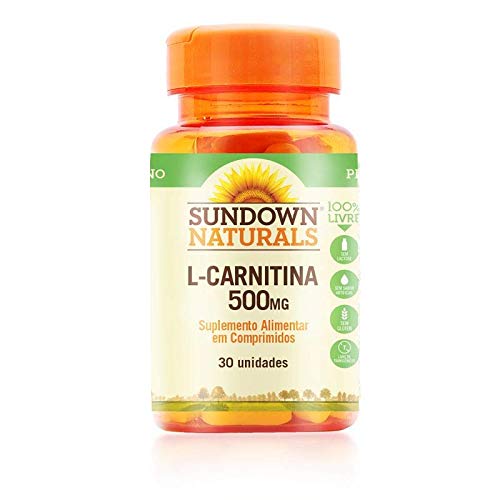 L- Carnitina 500MG Sundown Naturals 30 comprimidos