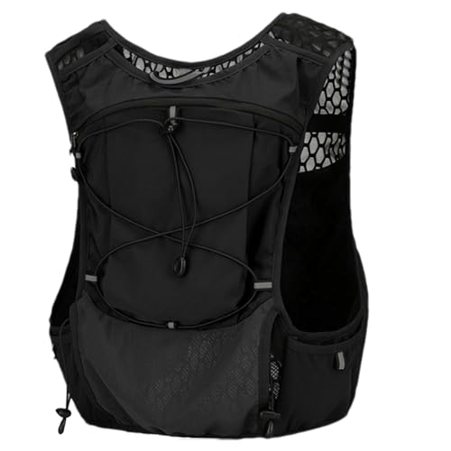 Mochila de chaleco en ejecución - Bolsa de agua de chaleco, paquete de hidratación para correr | Bolsa de vejiga ligera de la bolsa de vejiga de hidratación diurna, rayas reflectantes aisladas