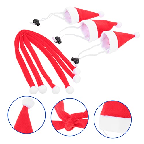 Conjunto de 6 sombreros y bufandas navideñas para mascotas miniatura 6