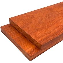 Barrington Hardwoods Padauk Lumber Board - 3/4" x 5" 2 Pieces 3/4" x 5" x 48"