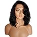 BEEOS Hair Brazilian Virgin Human Hair Full Lace Wigs Glueless Short Bob Human Hair Wigs Wavy With Baby Hair For Black Women 14inch Short Wavy Lace Wigs On Sale