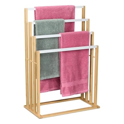 Porte-Serviettes en Bambou Relaxdays Cover